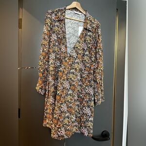 & Other Stories Floral Wrap Dress